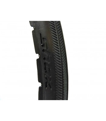 Shox 24 x 1 Inch Black Solid Tyres - 17mm Rim